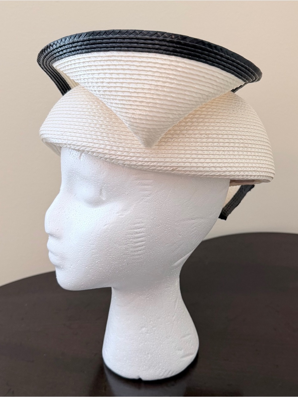 Two-Tone Women's Dress Hat - Picture 2 of 8